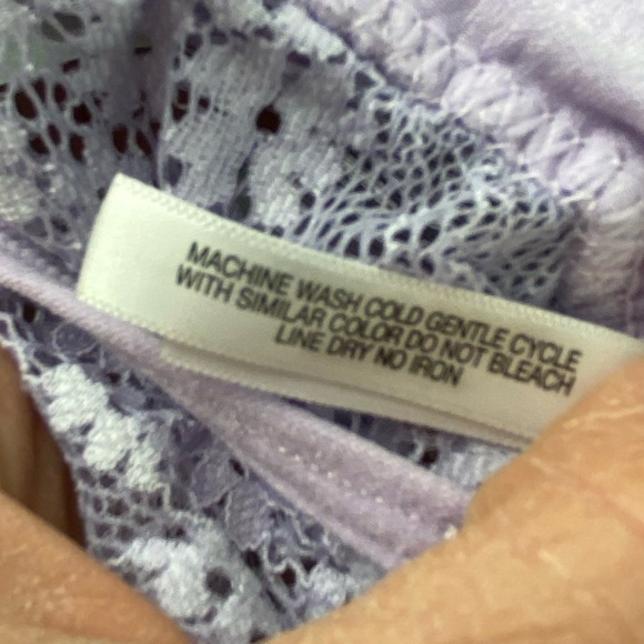 True by Rue 21 Lilac Purple Stretch Lace Bralette Spaghetti Straps - Picture 4 of 12
